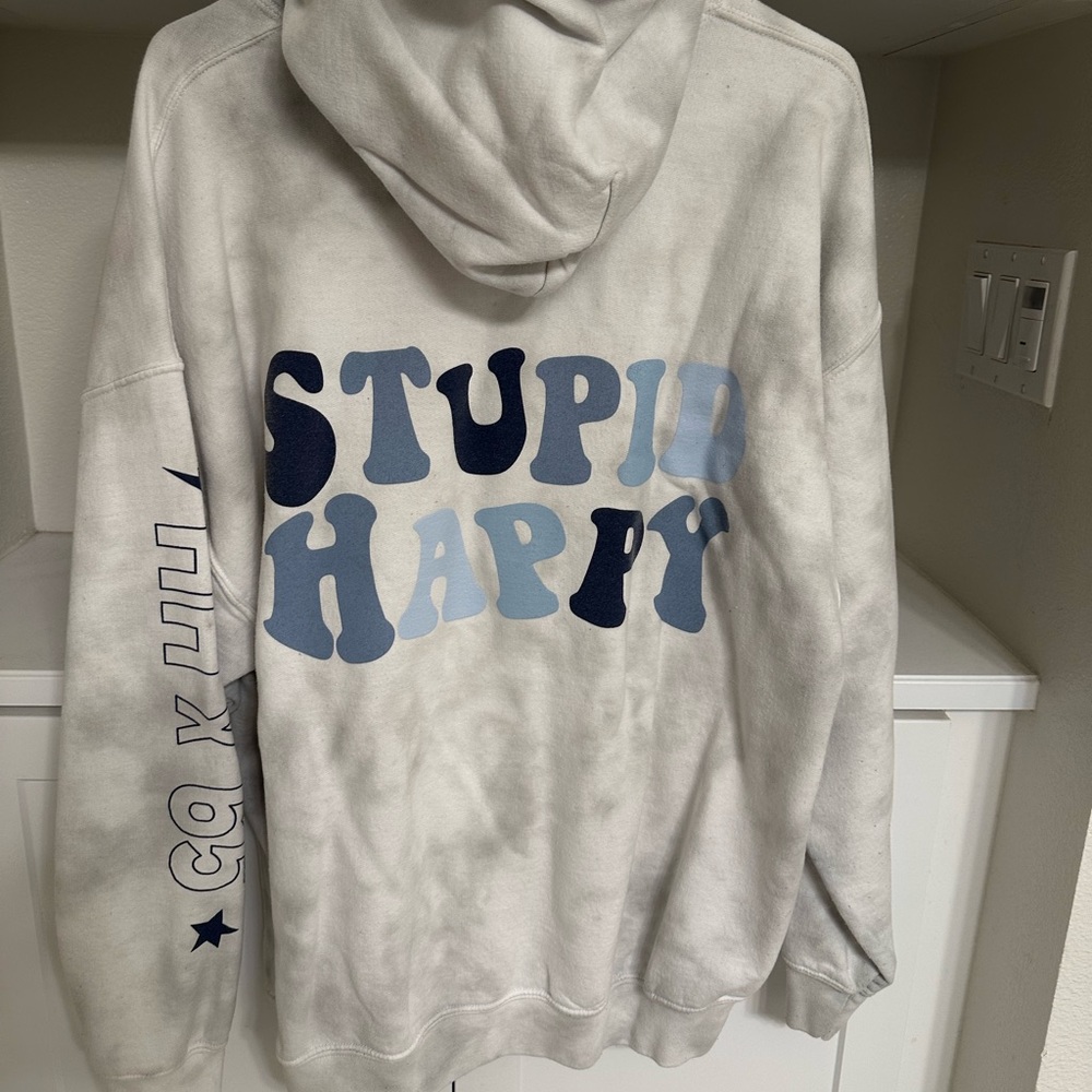 Gray Tie-Dye Womans Hoodie